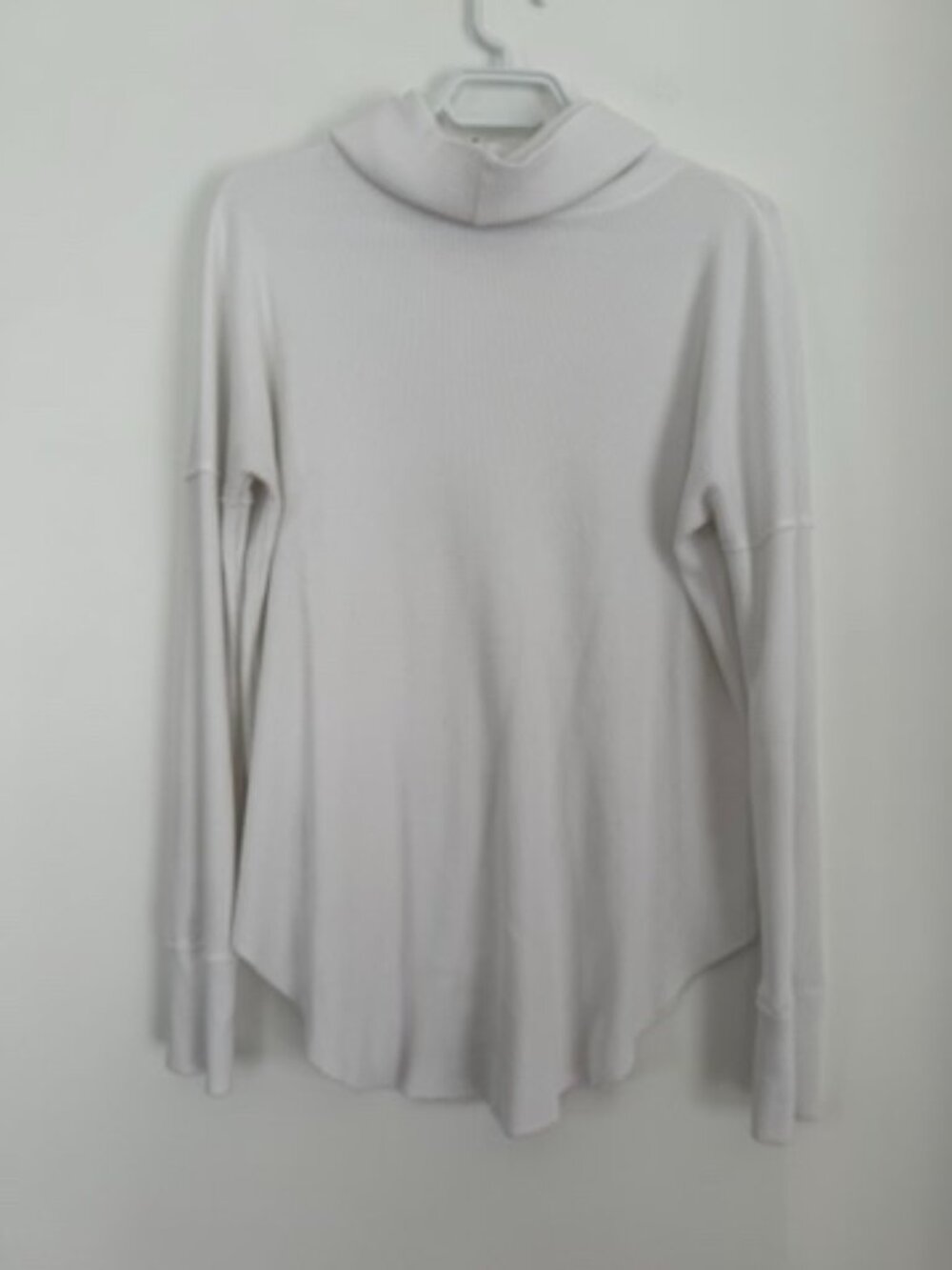 TNA Waffle Knit Cowl Neck Long Sleeve Top | White | Size M - Picture 9 of 10